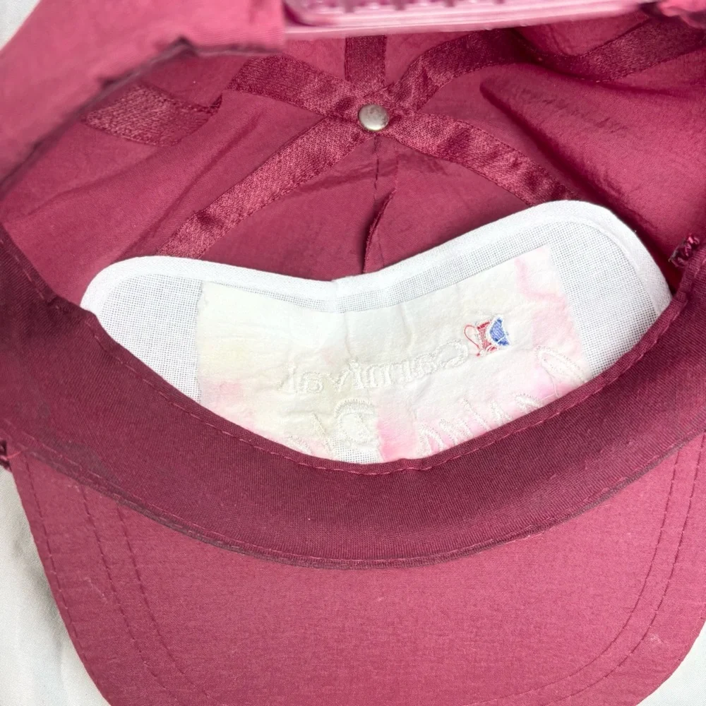 Vintage Carnival Cruise Lines Casino Player Gambling‎ SnapBack Hat Poker 80s